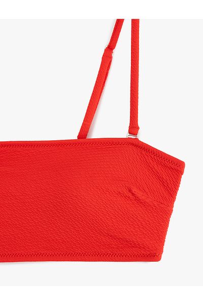 Koton Lightly Padded Strapless Bikini Top