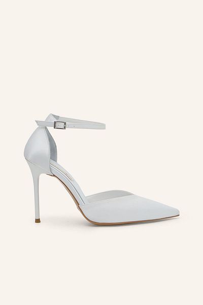 MARCATELLI Pantofi de mireasa Elenor din satin alb