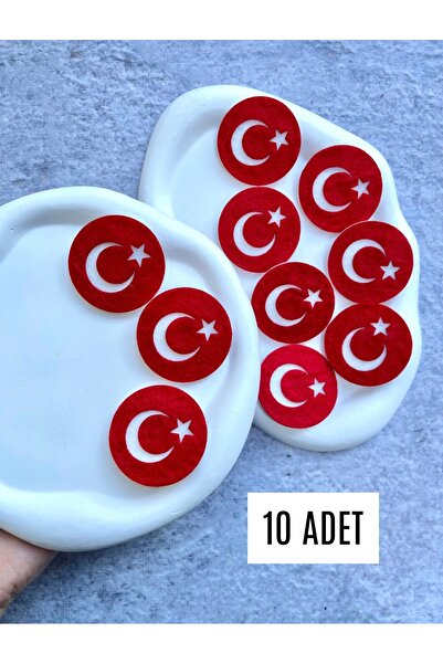Toka Sepetim 23 Nisan Hediyesi 29 Ekim Broş Türk Bayrağı Broş 23 Nisan Gösteri Broşu 10 Adet