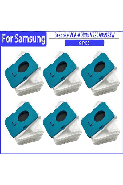 Choice 6 PCS Dust Bag For Samsung Bespoke VCA-ADB95 VS20A95923W Jet Robot Vacuum Cleaner High Capacity Dust