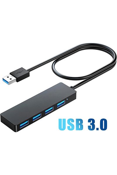 Choice 4 in 1 Port USB Hub,USB Splitter for Laptop,Multiport USB 3.0 Hub Port Expander Fast Data Transfer 4