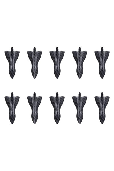 Choice1 10pcs carbon pattern 10Pcs Universal PU Rear Roof Shark Fins Spoiler ...
