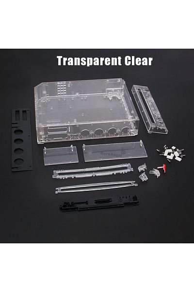 Choice TRN Clear TRN Black For Wii Full Case Cover Housing Shell With Buttons for Nintend Wii Transparent H