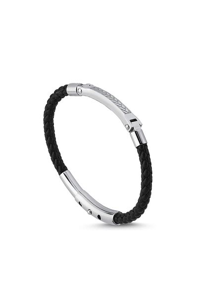 Necati Gün Ars120 Men's Leather Steel Bracelet