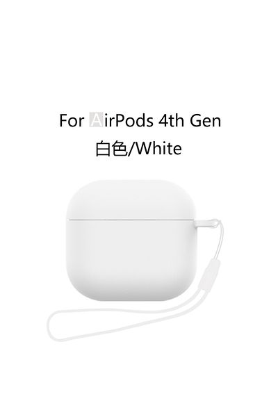 Choice For AirPods 4 2024 With Lanyard Earphone Case for AirPods 4 with Active Noise/AirPods 4（2024）Soft Si