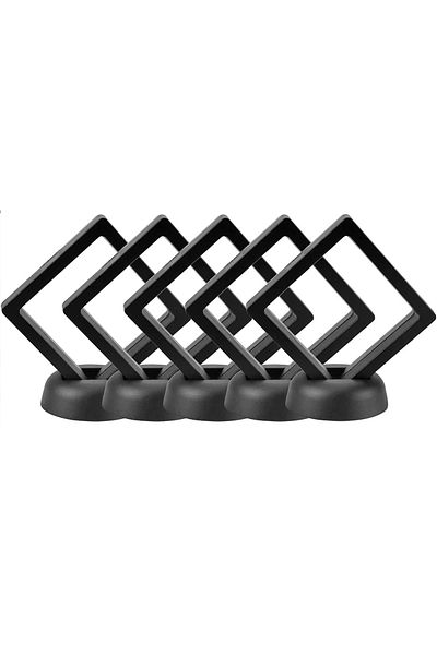 Choice 5Pcs Black 5Pcs Floating Display Case Frame Ring Necklace Earring Packaging Box Jewelry Coin Display
