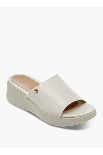 Paprika Paprika Textured Slip-On Comfort Sandals with Wedge Heel