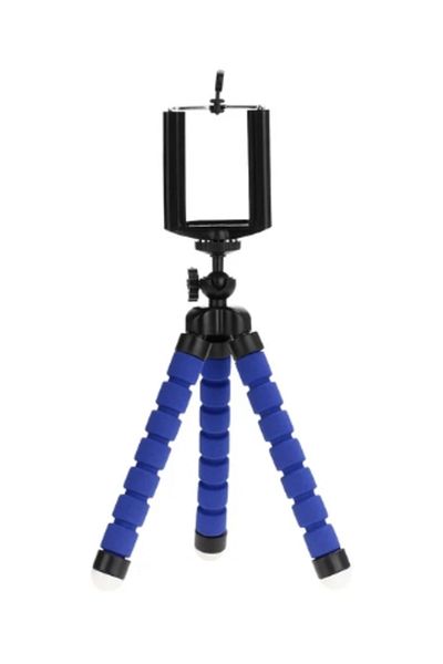 HONGDAK Blue 2PC Tripod For Phone Mobile Camera Holder Clip Sports Camera Monopod Stand Octopus For Gopro He
