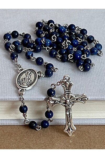 Yada Unique 4mm Lapis Lazuli Taşı Katolik Hristiyan Rosary Tesbih