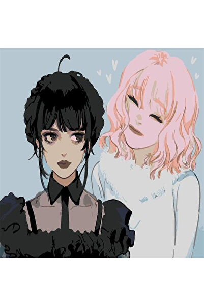 wombhobby Wednesday And Enid Sayılarla Boyama Seti 40x50 Çerçeveli (Kasnağa )...