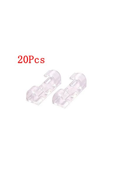 Choice Transparent-20pcs 20Pcs Cable Organizer Clips Cable Management Desktop & Workstation ABS Wire Manage