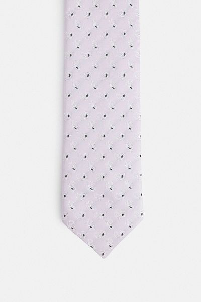 SÜVARİ Gray Tie with Horseman Pattern