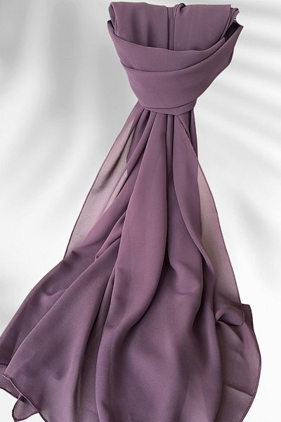 Amine Hüma Chiffon Shawl 75*180 Lavender