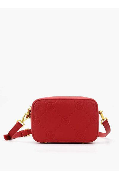 Gabriella Gucci Monogram Embossed Crossbody Bag with Zip Closure