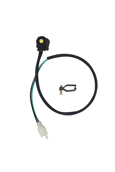 Choice قطعة واحدة صفراء عالمية لمفتاح إيقاف تشغيل الدراجة النارية، زر دفع أحم...