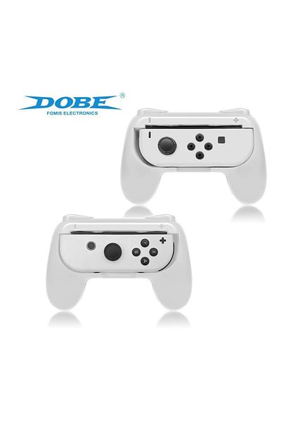 choice2 WHITE 2PCS Joycon Bracket Stand Holder Compatible for Nintendo Switch & OLED JOY CON Controller Game