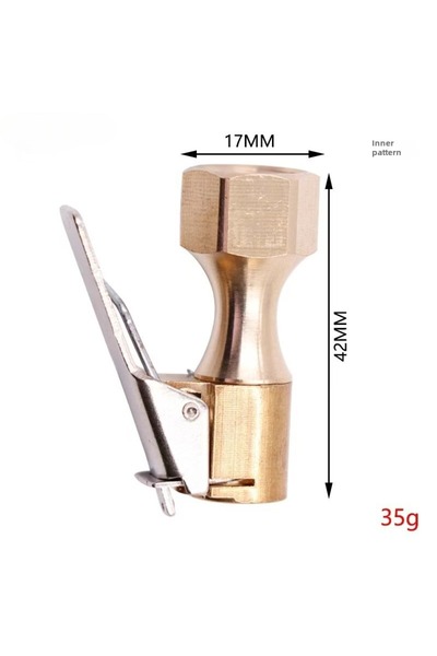 Choice موصل صمام مضخة نفخ إطارات السيارة، محول مشبك، نحاس، مقاس 6 مم، 8 مم، ص...