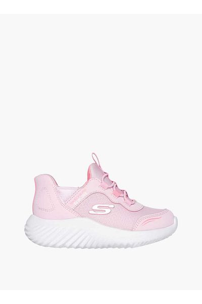 SKECHERS Girls' Lace Detail Slip-On Sports Shoes - BOUNDER
