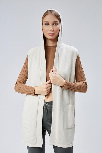 HomeStore Hooded Knit Vest