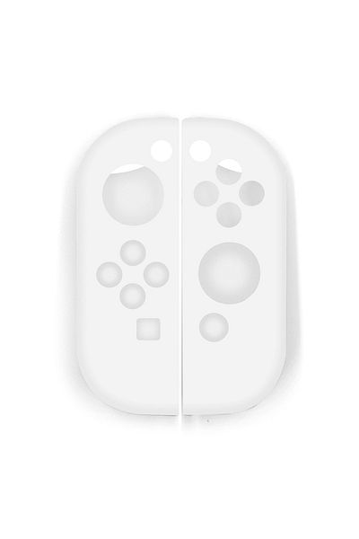 karbeen White Switch JoyCon Case Silicone Protective Case Compatible Switch/Switch OLED JoyCon Controller Dr