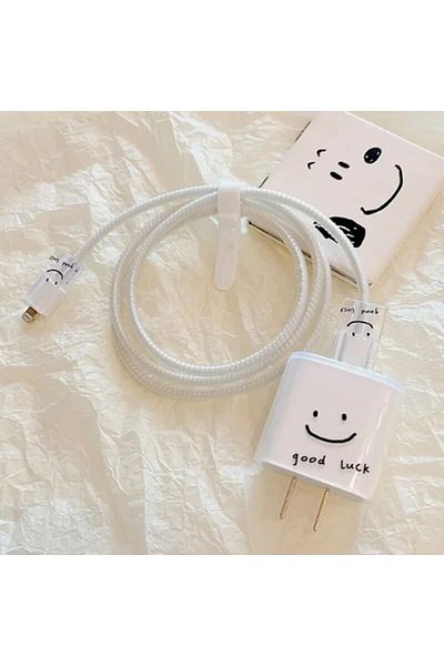 Choice 11 جراب شاحن من السيليكون الناعم على شكل زهرة كرتونية لهاتف iPhone 15 14 13 من Apple 18/20W واقي رأس الشاحن
