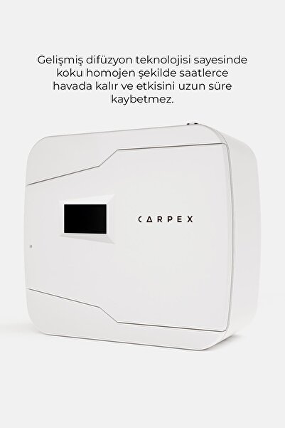 Carpex E2 Power Eco Koku Makinesi ve Ginger Flowers E2 Power Koku Kartuşu 125 ML Seti