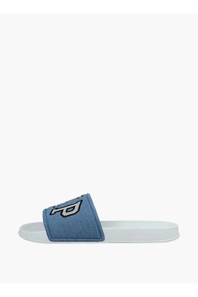 GAP Women's Logo Embroidered Slip-On Beach Slides - AUSTIN