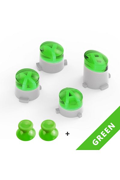 Choice Green Set Buttons Abxy Kit For Microsoft Xbox One, Xbox Series Xs, Spare Parts Button For Xbox One E