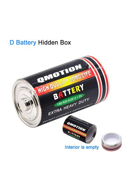 Choice D Sight Secret Hidden Storage Compartment Empty Dry Cell Battery Travel Diversion Stash Safe Co.