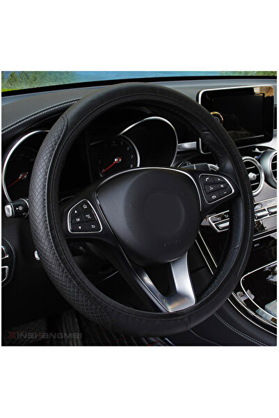 Choice Black 37/38cm Automobile universal steering wheel cover non-slip car s...