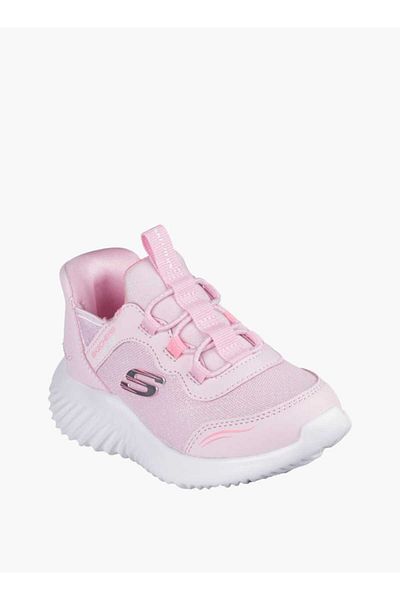 SKECHERS Girls' Lace Detail Slip-On Sports Shoes - BOUNDER