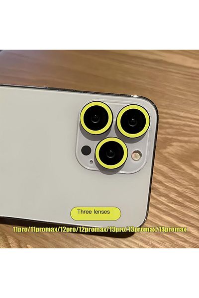 Choice Tempered glass 14pro 14proMax(3pcs Fruit green Luminous Ceramic Camera Protector Film For iPhone 11