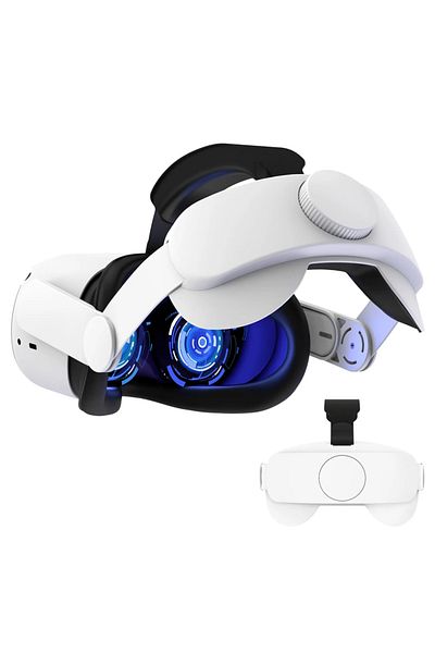 Choice white Compatible with Quest 2 Elite Strap for Enhanced Support and Comfort in VR,for Meta Quest 2 Co
