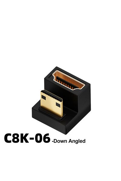 Choice Type 6 HDMI-Compatible Adapter 90 270 Degree Right Angle Male to Female Converter 8K HD Connector Mi