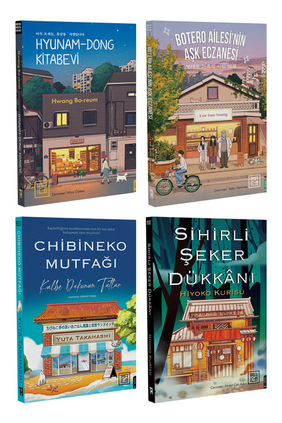 Destek Yayınları Hyunam-Dong Kitabevi Set - İyileştirme Kitapları Chibineko