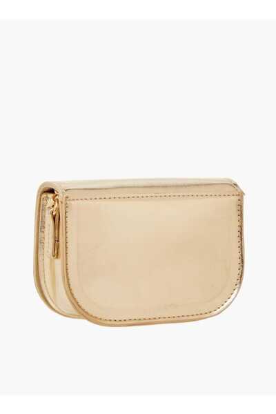 Celeste Celeste Bow Embellished Crossbody Bag with Chain Strap and Button Closure