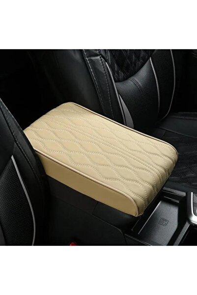 Choice1 سجادة مسند ذراع السيارة من جلد جلد PU بنقشة أمواج بيج من فور سيزونز، ...