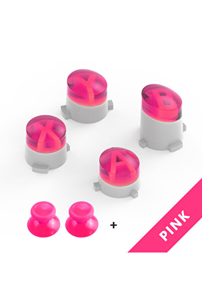 Choice مجموعة أزرار ABXY باللون الوردي لجهاز Microsoft Xbox One وXbox Series ...