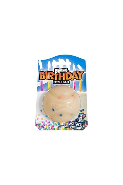 Chuckit ! Birthday Fetch Ball Birthday Themed Dog Play Ball Medium Size