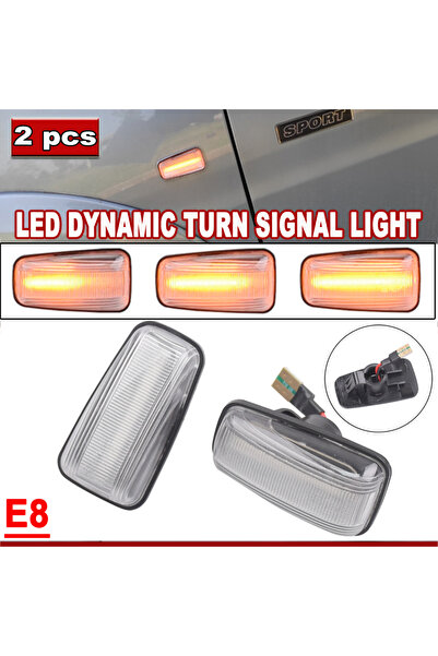 Choice1 مصباح إشارة الانعطاف LED الديناميكي الكريستالي لسيارة بيجو 306 106 40...