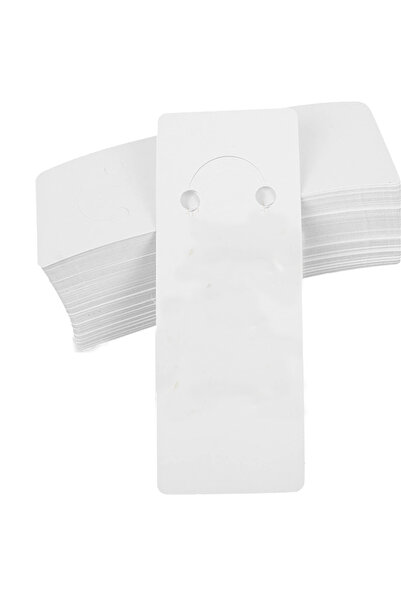 Choice 30 قطعة/الوحدة حامل بطاقات عرض سلسلة مفاتيح من الورق الأبيض بطاقات تعب...