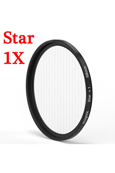 Choice 67mm Star 1X KnightX Effects Star Filter Line 52mm 55mm 58mm 67mm 77mm Camera Lens Filter For Canon