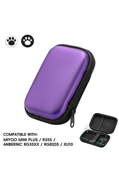 Choice Purple Data Frog Protable Bag For Rg35xx Plus Case For Anbernic Rg35xx Fund Cover Case For R36s R35s