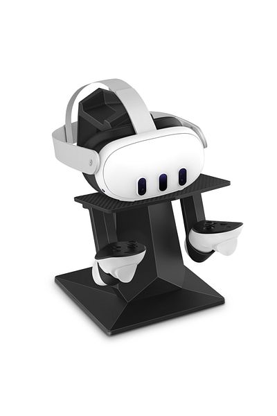 okcsc Black Vr Stand Display Holdeand Controller For Meta Quest 3/meta Quest Pro/oculus Quest 2/oculus Que