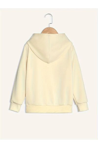 aynewmoda gozler - Суитшърт с качулка и щампа