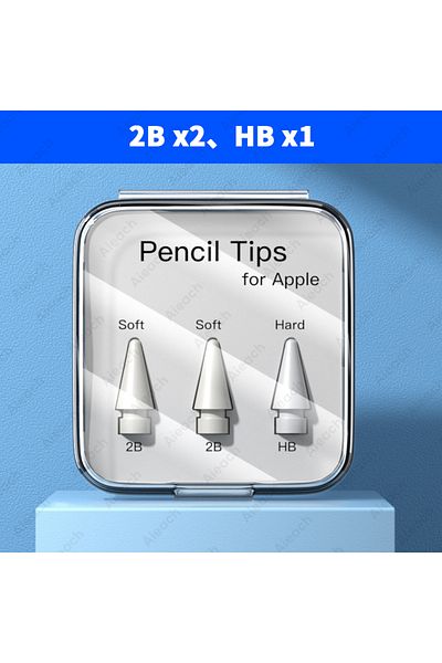 Choice 2B x2 HB x1 طرف مزدوج الطبقة لقلم Apple Pencil من الجيل الأول والثاني 2B HB 2.0