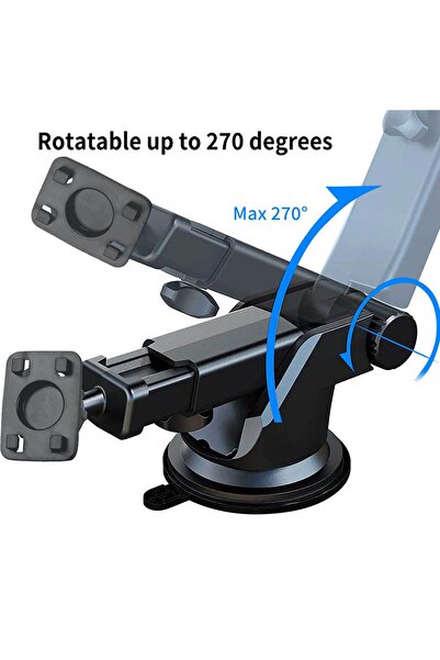 Choice حامل تلسكوبي لجهاز تسجيل الفيديو الرقمي للسيارة من Imagebon مزود بقاعد...