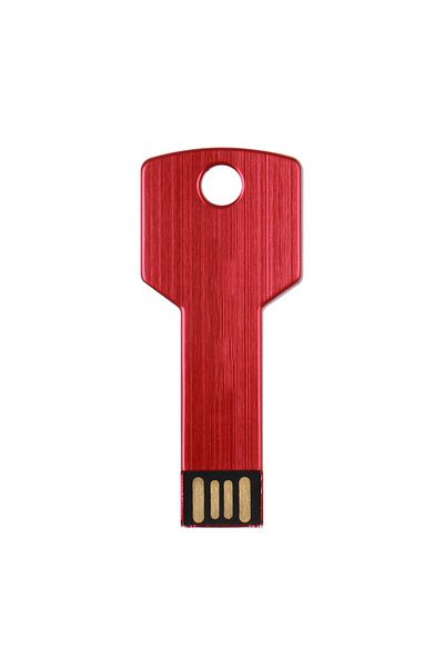 JASTER 128GB Red High-capacity Metal Key Shape USB Flash Drive 64GB Black Pen Drives Silver Stick Real Capa