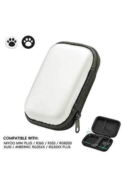 Choice White Case and Caps Data Frog Case for Anbernic RG35XX Plus Miyoo Mini Plus R36S R35S RGB20S XU10 Ca