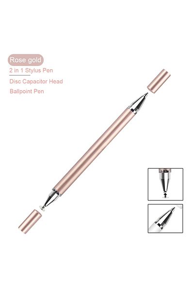 Choice rose gold Universal 2 in 1 Stylus Pen Drawing Tablet Capacitive Touch Screen Smart Pencil For iPad i